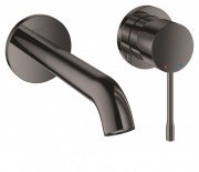 Змішувач для раковини одноважеля настінний Grohe колекція Essence графіт 19408A01