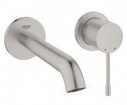 Смеситель для раковины однорычажный настенный Grohe коллекция Essence суперсталь 19408DC1
