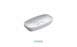 Раковина для ванної настільна або полувстраіваемие Catalano Green LUX 75х40 см без відп. під змішувач біла матова 175AGRLXBM