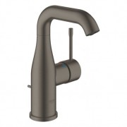 Смеситель для раковины однорычажный с донным клапаном Grohe коллекция Essence матовый графит 23462AL1