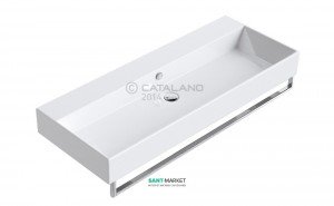 Раковина для ванной подвесная Catalano Premium 120х47 см без отв. под смеситель белая 112VP00