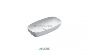 Раковина для ванної настільна або полувстраіваемие Catalano Green LUX 75х40 см без відп. під змішувач біла 175AGRLX00