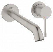 Смеситель для раковины однорычажный настенный Grohe коллекция Essence (вынос 230 мм) суперсталь 19967DC1