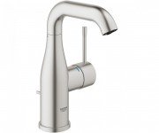 Смеситель для раковины однорычажный с донным клапаном Grohe коллекция Essence суперсталь 23462DC1