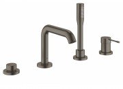 Смеситель однорычажный на борт ванны с душем Grohe коллекция Essence матовый графит 19578AL1