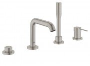 Смеситель однорычажный на борт ванны с душем Grohe коллекция Essence суперсталь 19578DC1