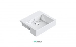 Раковина для ванної полувстраіваемие Catalano PREMIUM 55х47 см біла 1LSVP00