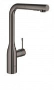 Смеситель для кухни с выдвижной лейкой Grohe Essence однорычажный графит 30270A00