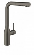 Смеситель для кухни с выдвижной лейкой Grohe Essence однорычажный матовый графит 30270AL0