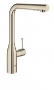 Змішувач для кухні з висувною лійкою Grohe Essence змішувач полірований нікель 30270BE0