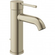 Смеситель для раковины однорычажный Grohe коллекция Essence с донным клапаном никель 23589EN1