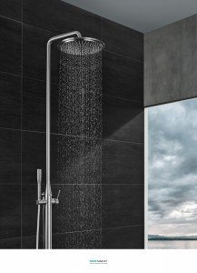 Душевая система напольная Grohe Essence (без встраиваемой части) суперсталь 23741DC1