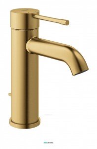 Змішувач для раковини одноважеля Grohe колекція Essence з донним клапаном матовий прохолодний схід 23589GN1