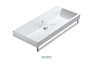 Раковина для ванної підвісна Catalano Zero 100х50 см без відп. під змішувач біла 110ZE00