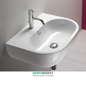 Раковина для ванної підвісна Catalano SFERA 60х45 см 1 відп. під змішувач біла 160C300