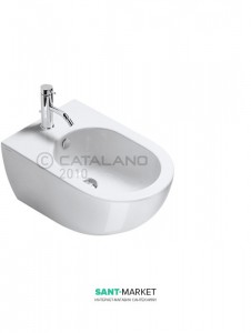 Біде підвісне Catalano SFERA 1 відп. під змішувач біле матове 35х54 см 1BSF54BM