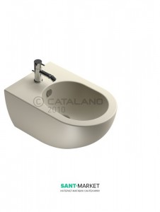 Біде підвісне Catalano SFERA 1 відп. під змішувач сіре матове 35х54 см 1BSF54GS