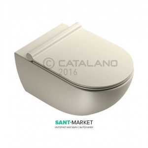 Унітаз підвісний безободковий Catalano SFERA 35х54 см сірий матовий 1VSF54RGS