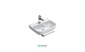 Раковина для ванной подвесная Catalano SFERA 45х34 см 1 отв. под смеситель белая 145BSF00