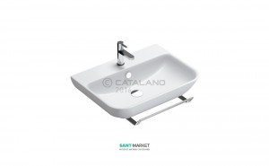 Раковина для ванной подвесная Catalano SFERA 65х48 см 1 отв. под смеситель белая 165BSF00