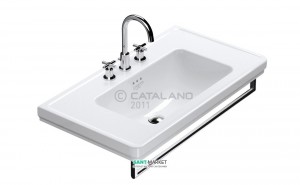 Раковина для ванної підвісна Catalano Canova Royal 90x50 см 1 відп. під змішувач біла 190CV00