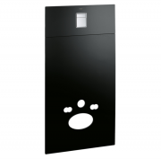 Стеклянный модуль для унитаза с панелью смыва Grohe Skate Cosmopolitan черный 39374KS0