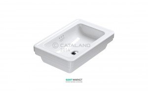 Раковина для ванной накладная Catalano Canova Royal без отв. под смеситель 60х46 см белая 160ACV00