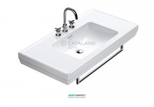 Раковина для ванной подвесная Catalano Canova Royal 105x54 см 1 отв. под смеситель  белая 1105CV00