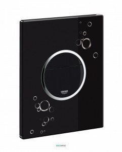 Кнопка змиву Grohe для унітазу Grohe Nova Cosmopolitan Print (3 режими змиву) чорний глянець 38847KI0