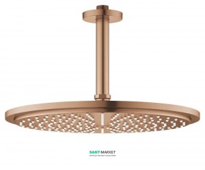 Верхний душ с потолочный кронштейном Grohe Rainshower Cosmopolitan 310 матовый теплый закат 26067DL0