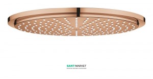 Лейка для верхнього душа з тропічним душем Grohe колекція Rainshower Cosmopolitan Metal теплий захід 27477DA0