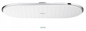 Лейка для верхнього душа з тропічним душем Grohe колекція Rainshower Veris хром / білий 27470LS0