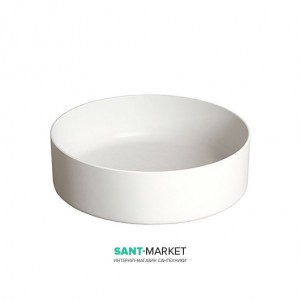 Раковина для ванной накладная Cielo Shui 40 см без отв. под смеситель белая SHCOLAT40