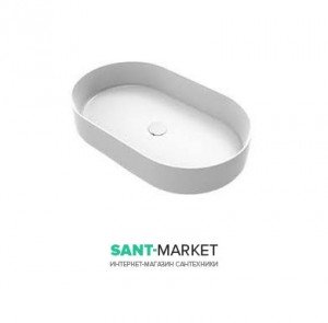 Раковина для ванной накладная Cielo Shui 60x38 см без отв. под смеситель белая SHCOLAO60