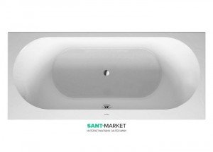 Ванна акрилова прямокутна з двома нахилами для спини Duravit Darling New 190x90x46 біла 700245000000000