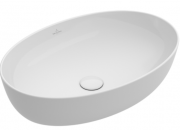 Раковина для ванної накладна Villeroy & Boch ARTIS 61x41 см без відп. під змішувач альпін біла 419861R1
