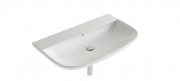 Раковина для ванної підвісна Globo STOCKHOLM 80x50x12 см без отворів під змішувач біла LA080.BI