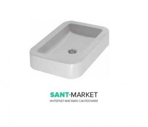 Раковина для ванної підвісна Globo STONE 60x40x12 см без отворів під змішувач біла SS060.BI