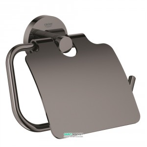 Тримач туалетного паперу Grohe Essentials з кришкою графіт 40367A01