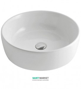 Раковина для ванної накладняа Globo BOWL 48х15 см без отворів під змішувач біла GE048.BI