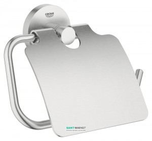 Держатель туалетной бумаги Grohe Essentials с крышкой суперсталь 40367DC1