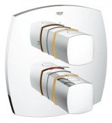 Змішувач з термостатом прихований (вбудований) Grohe колекція Grandera хром / золото 19948IG0