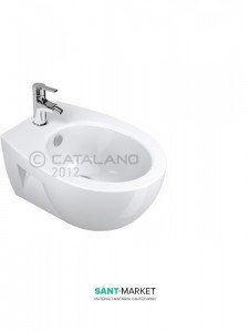 Біде підвісне Catalano NEW LIGHT 37х52 см 1 відп. під змішувач біле 1BSLI00