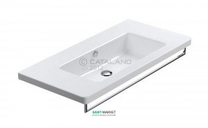 Раковина для ванной подвесная Catalano  NEW LIGHT 100x48 см  без отв. под смеситель белая  1100LI00