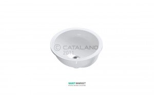 Раковина для ванной встраиваемая Catalano CANOVA ROYAL d40 см без отв. под смеситель белая 1SO4000