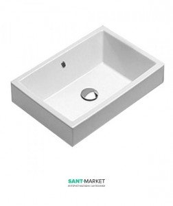 Раковина для ванної накладна Catalano VERSO 37x37 см без відп. під змішувач біла 15037VEN00