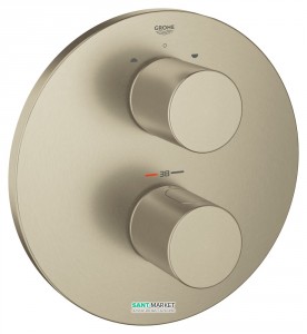 Змішувач з термостатом прихований (вбудований) Grohe колекція Grohtherm 3000 Cosmopolitan нікель 19468EN0