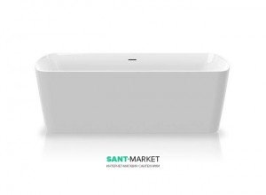 Ванна акриловая отдельностоящая Knief Cosy 180х80х60 белая 0100-297-06 + Сифон для ванны Knief 0100-091-06