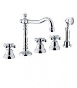 Змішувач на борт ванни на 5 отворів Fiore MARGOT хром 26CR0607