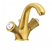 Смеситель для раковины на 1 отверстие Fiore VENERE SKY золото/Swarovski 13OO0623